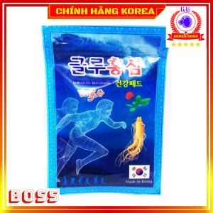 Combo 5 gói cao dán hồng sâm hàn quốc Glu xanh 100 miếng - Chăm sóc chấn thương giảm đau koreaboss
