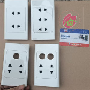 Ổ Cắm Đôi Ba 2 Chấu Âm Tường MPE + 1 2 Lỗ A20US2XXN A20US2N A20US2XXN A20US3N A201VXN