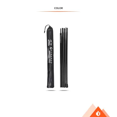BOGABOO Tiang KYROS BLACK Model Single 1 x 200 cm Ultralight - Frame Fly Sheet - Awning Rod - Tarp Pole - Rangka Bivak Tenda Gunung Outdoor Camping