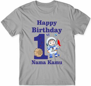 Kaos Ulang Tahun Motif Astronot Couple Family