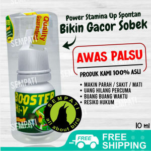 SEMPATI Booster Hi-V 220 Volt Boster Hivi Hi V 220v 10ml Vitamin Doping Obat Burung Pleci Penambah Stamina Power Penggacor Lomba Juara Stamina Kicauan Gacor Rajin Bunyi