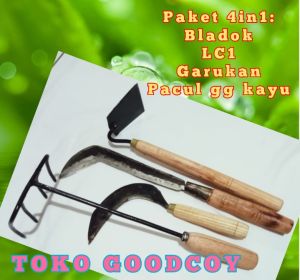 Sabit LC1 Golok PX Garukan Cangkul mini Paket berkebun isi 4pc