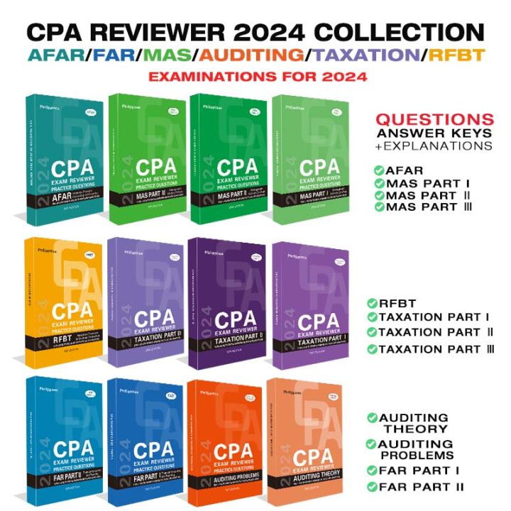 CPA reviewer complete series of 12 books 1 set of practice test ...