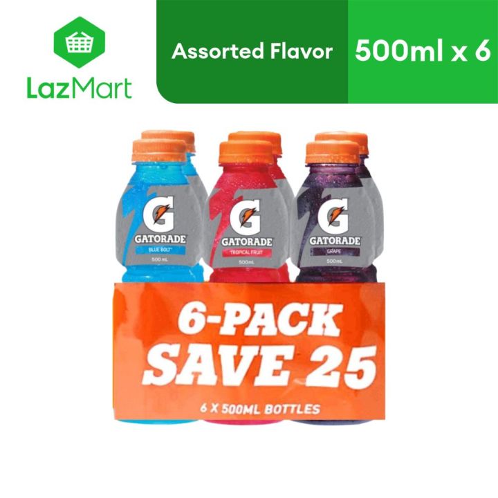 Gatorade Assorted 500ml x 6 | Lazada PH