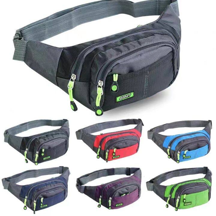 Men's Waistpack Canvas Large Capacity Multi Layer Business Chest Bag ...