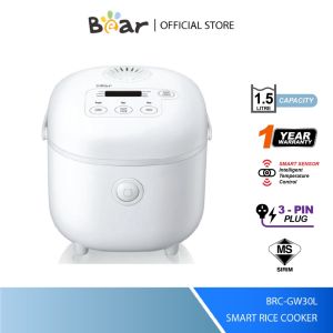 RUMii 🏠 BEAR Smart Rice Cooker Electric Rice Cooker Baby Rice cooker Mini Rice Cooker Soup Pot Timing Keep Warm 1.5L
