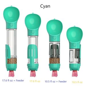 Bình nước du lịch tự động kèm hộp thức ăn xẻng túi hốt phân chống rò rỉ đi chơi đi dạo thể thao cho chó mèo thú cưng - Đen Ta pet shop