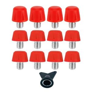 12Pcs Football Spikes Nails 6mm Thread Football Stud Replacement Soccer Cleats for Training Competition Easy to Install