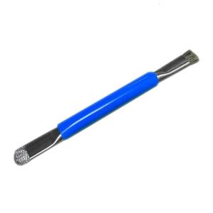 Double Head Anti-static Brush Mainboard Rework Brush For Mobile Phone BGA CHIP IC Repair Soldering Cleaning Tool