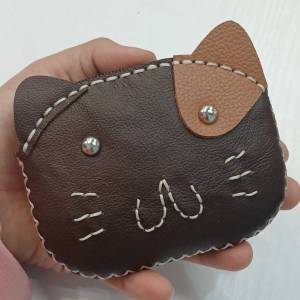 CAT มินิ กระเป๋าใส่เหรียญหนังแท้ ขนาด3.5x4.5นิ้ว