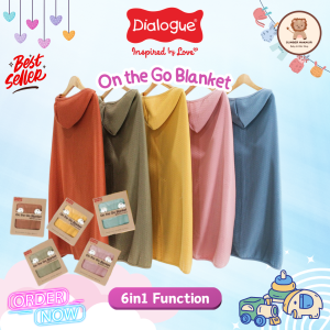 Dialogue Baby On The Go Blanket 6 in 1 Function DFB0044 / Selimut Bayi Multifungsi Ukuran 75x90cm