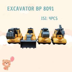 Mainan Bongkar Pasang Mobil Konstruksi Set Tool Perkakas Obeng Anak Screw Drill