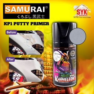 SYK SAMURAI Spray Paint KP1 Putty Primer 300ml Plastic Primer Spray Paint Coating Penyembur Cat Motor