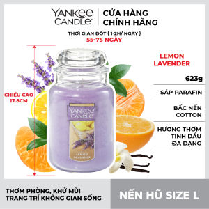 Nến hũ Yankee Candle size L - Lemon Lavender