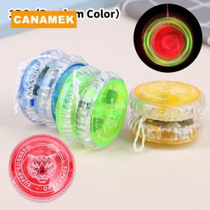 【CANAMEK】 Creative Fashion Children Entertainment Brain Game Classic Mini Plastic LED Flashing Yoyo Ball Sports Toy For Kids Gift