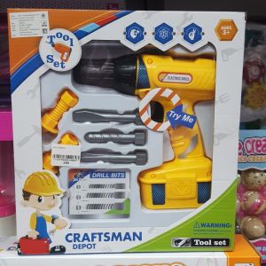 ของเล่นชุดช่าง ของเล่น ชุดของเล่น สว่านพลาสติกไร้สาย สว่านของเล่น สำหรับวิศวกรน้อย ปลอดภัยสำหรับเด็ก ของเล่นจินตนาการ เสริมพัฒนาการ