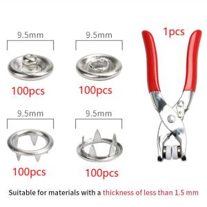 Snap Button Pliers Fastener Press Button Fixing Tool Sewing Craft Kit Setter Pinkshop