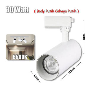 STARLIGHT LAMPU SOROT RELL TRACKLIGHT SPOTLIGHT LAMPU RELL TRACK LED SOROT LAMPU TRACKLIGHT 10W / 20W / 30W/KUNING/PUTIH
