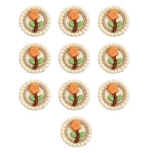 Multiple Styles Hand Stitched Collar Unique Cherry Pattern Durability Appliques for Dress Decoration Wedding Attires