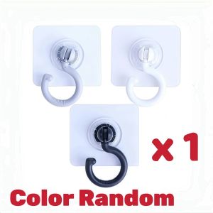 Ceiling Rotary Hook Strong Household Multifunction Adhesive Kitchen Bathroom Wall Key Hanging Door Back Coat Cangkuk