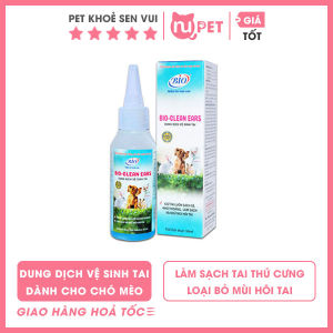 Dung dịch vệ sinh tai Bio Clean Ear cho chó mèo - Bio Clean Ear làm sạch tai của thú cưng