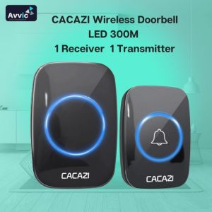 Avvic x CACAZI Wireless Doorbell Waterproof IP44 - Bel Pintu Rumah 1 Receiver