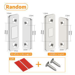 【SG stock】2pcs/set Magnet Door Stopper Punch-free Ultra-thin InvisibleSuper Strong Magnet Sliding Door StopperWardrobe Door Magnetic Close Cabinet Magnetic Catch