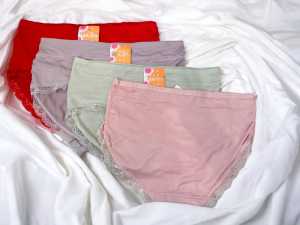 Celana Dalan Dewasa / Isi 3pcs / Celana Dalam Wanita Jumbo / Celana Dalam Katun Renda / Allsize / Realpicture