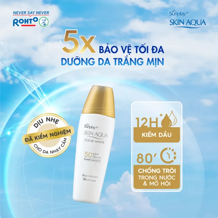 Sữa Chống Nắng Sunplay Skin Aqua Clear White SPF50+ PA++++ Hasaki Sản Phẩm Chính Hãng