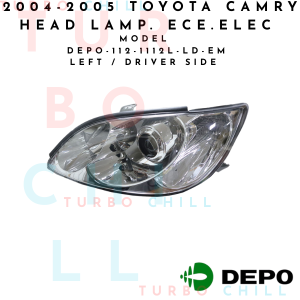 DEPO-112-1112-LD-EM 2004-2005 TOYOTA CAMRY HEAD LAMP. ECE.ELEC