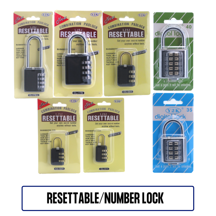 ONS Digit Resettable Combination Padlock / Number Lock/ Non Resettable