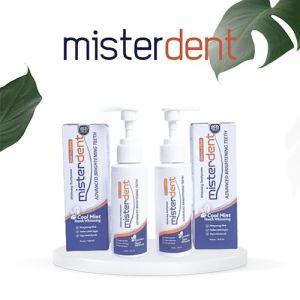 Pasta Gigi MISTERDENT Advance Brightening Teeth Pemutih Gigi Kuning Instan Perontok Karang Gigi Herbal Original BPOM