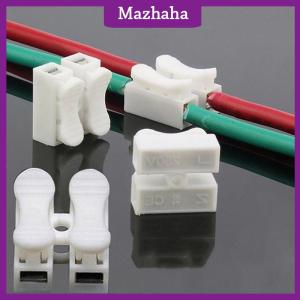 Mazhaha 30 Pcs Electrical Cable Connectors Quick Splice Lock Wire Terminals Self Locking