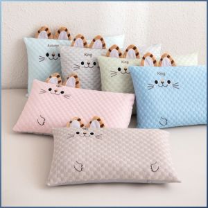 Pillow Health Cool Pillowcase Icy Natural Buckwheat Filling Infants and Young Children Cartoon Pattern 冰凉枕头
