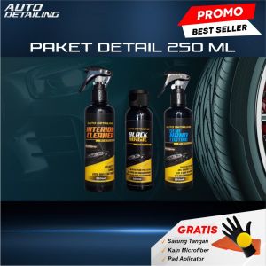 Pengkilap Body Mobil dan Motor / Pengkilap dan Pembersih Interior Mobil dan Penghitam Dasboard Permanent Black Magic - Paket Detail