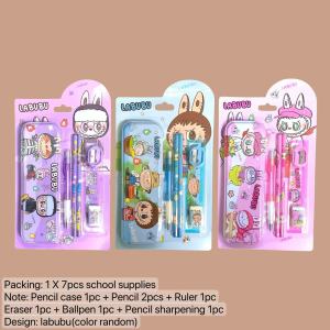 7in1 Mechanical Pencil Set for Kids + Kuromi Gift Set! Complete School Supplies with Kuromi Pencil Case & Sanrio Pencil Set — Must-Have for Kuromi Fans & Cartoon Stationery Enthusiasts!