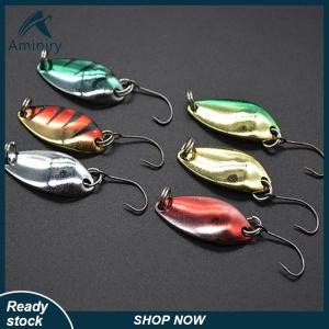 Aminiry[Love sports] Single Hook Scoop-Shaped Rotating Spinner Sequins Fishing Lure Fishing Tackle For Bass Perch Artificial Hook