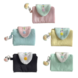 กระเป๋าหูฟังนิ่มลายการ์ตูนและกระเป๋าเงินกระเป๋าเก็บของลิปสติกที่ใช้งานได้จริงสำหรับผู้ที่ชื่นชอบแฟชั่นและนักเรียน