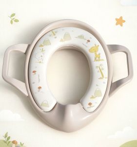 ที่รองชักโครกเด็ก เสริมฟองน้ำ มีหูจับทรงตัว  JX000 / JX001