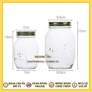 Hũ Thủy Tinh Mason Bảo Quản Thực Phẩm 150Ml 300Ml 500Ml 1000Ml 1L - Đựng Gia Vị Nắp Nhôm/ Lọ Cắm Hoa Nắp Thiết Giá Rẻ