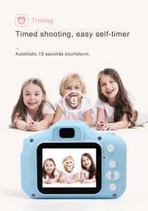 Threetrees กล้องขนาดเล็กสําหรับเด็กน่ารักกล้องวีดีโอแบบชาร์จกล้องดิจิตอลที่มี 2 นิ้วหน้าจอแสดงผลเด็กของเล่นการศึกษาเล่นกลางแจ้ง