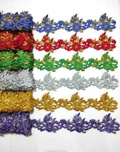 RENDA ROLL SANTANA LEBAR 9 CM COCOK UNTUK PINGGIRAN GAMIS GAUN MUKENA KEBAYA