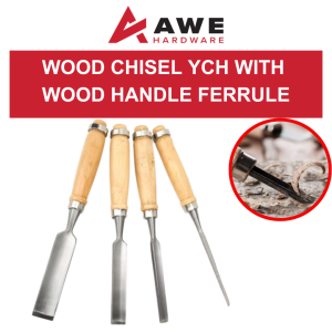 YCH Wood Chisel With Wood Handle Ferrule Heavy Duty Woodworking Chisel