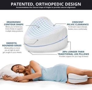 Onour Leg Pillow หมอนรองขาสุขภาพจัดทรงนอน ให้ความรู้สึกสบายขณะนอนหลับด้านหลังสะโพกสะโพกและกระดูกสันหลังส่วนล่าง  ด้วยการจัดตำแหน่งให้คุณ