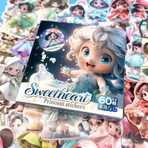 Set Pelekat Hadiah Sticker Gift Box Little Princess Cute Fairytale Designs Birthday Kids Crafts