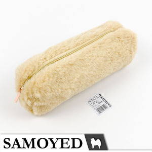 SAMOYED PCCS-L43 Tempat / Kotak Pensil / Alat Tulis / Kosmetik / Dompet Bulu / Beludru / Stationery / Pencil / Pen / Cosmetic Case / Box / Pouch Plush
