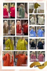 zalera id POCKET KEMEJA WANITA LENGAN PANJANG KEMEJA RAYON WANITA PREMIUM POLOS WANITA KEKINIAN OVERSIZE JUMBO
