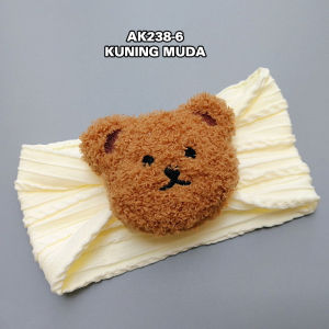 Bandana Bayi Korea Anak Perempuan Turban Motif Beruang Fashion Balita Aksesoris Rambut AK238 YARRA