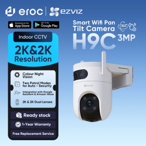 EZVIZ Outdoor CCTV H9C 3MP DUAL / 2K Resolution / Motion Detection / Night Vision / Smart Tracking