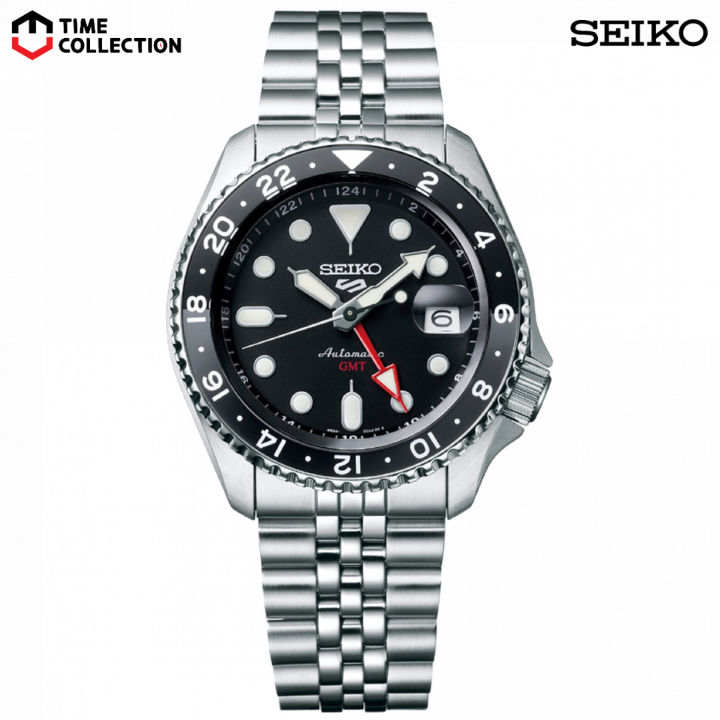 Seiko Sports SSK001K1 Black Grape GMT Automatic Stainless Steel